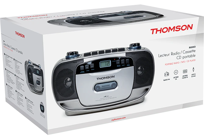 Lecteur CD/Cassette/Radio FM portable - Thomson