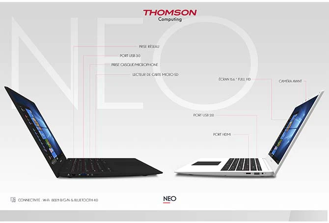 PC Portable - THOMSON - NEO15 - 15,6 HD - Intel Celeron N5100 4 COEURS  N5100 - RAM 6 Go - Stockage 512 Go SSD - Windows 11 - AZERTY sur  marjanemall aux meilleurs prix au Maroc