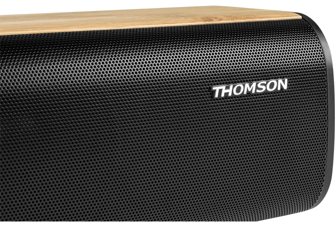 Thomson SB552BTS Cosy Wooden Barra de Sonido Inalámbrica con