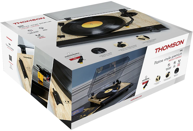 THOMSON TT700 - Platine vinyle premium 33 et 45 tours - Tete de lectur